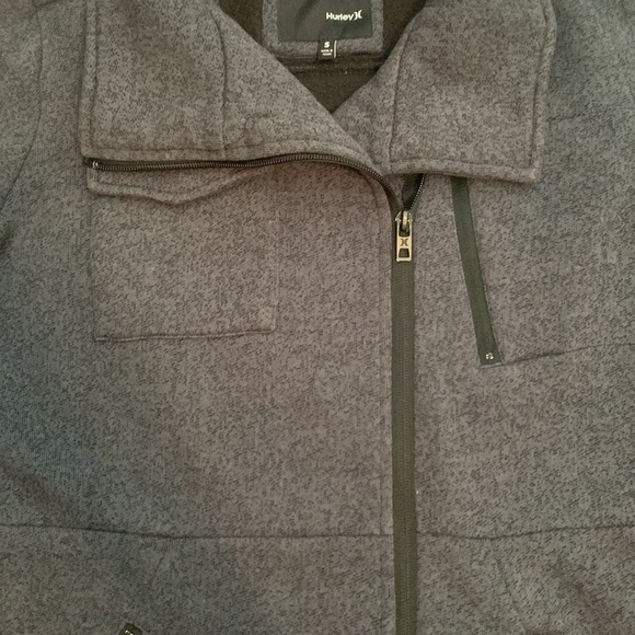 Hurley Women’s Jacket. Black/gray speckled. Size S. - Picture 3 of 6